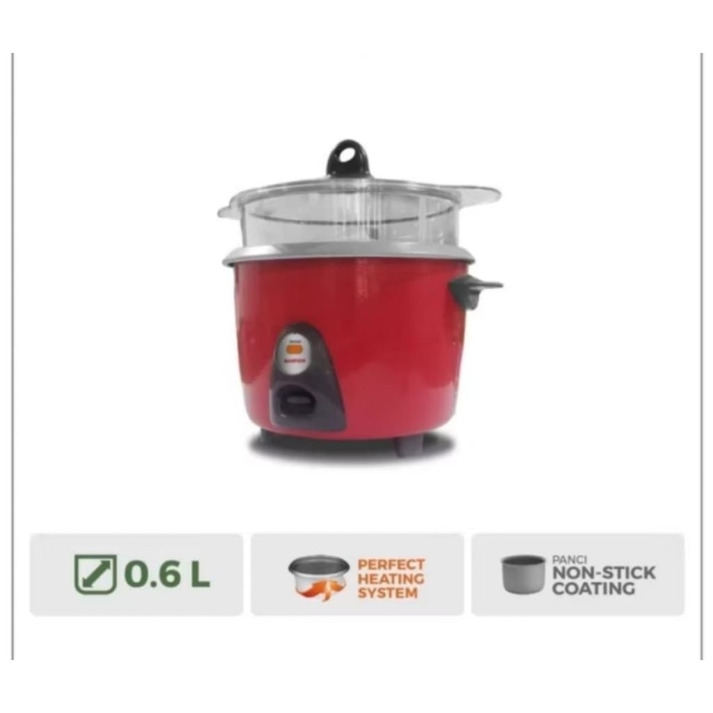 MASPION RICE COOKER MRC 0619PL 2IN1 STEAMER