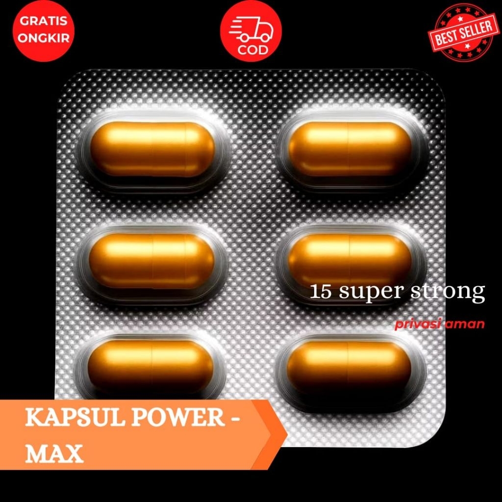 kapsul POWER-MAX15x lebih jos jis herbal awet dan manjur