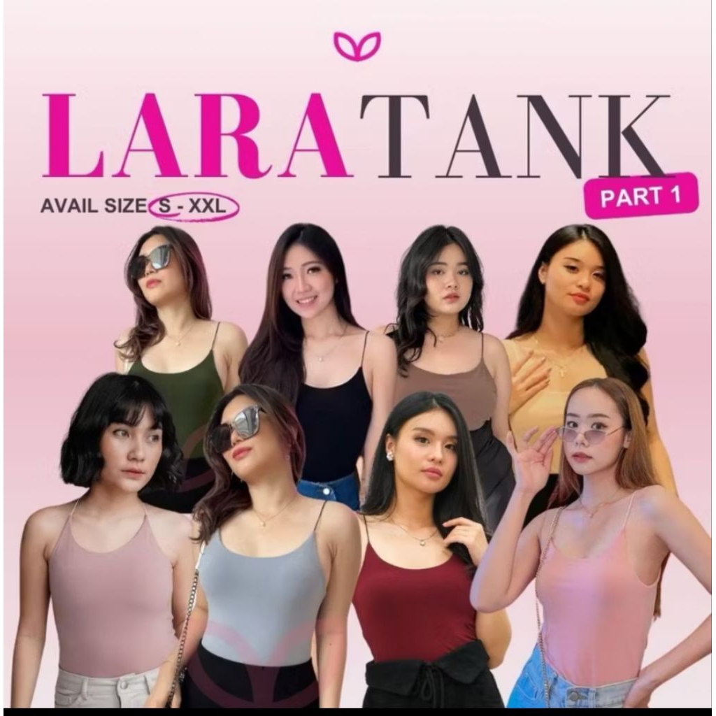 lara tank top second lara tank top pluffys tank top wanita