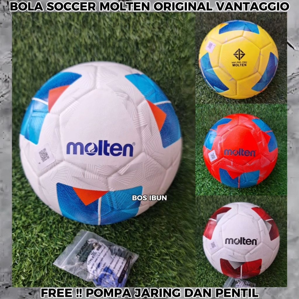 MOLTEN ORIGINAL VENTAGGIO 100% ASLI - BOLA SOCCER SEPAK BOLA - BOLA KAKI - BOS IBUN
