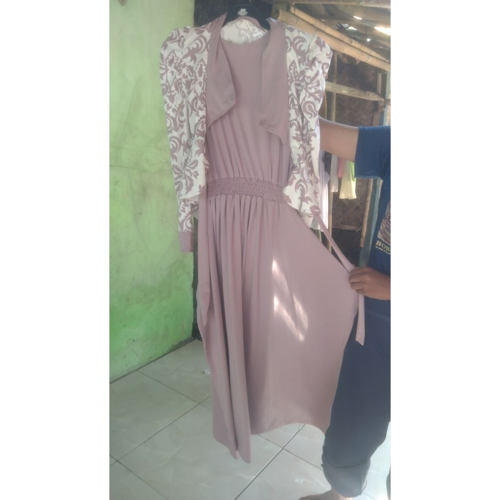 gamis bekas rompi pol