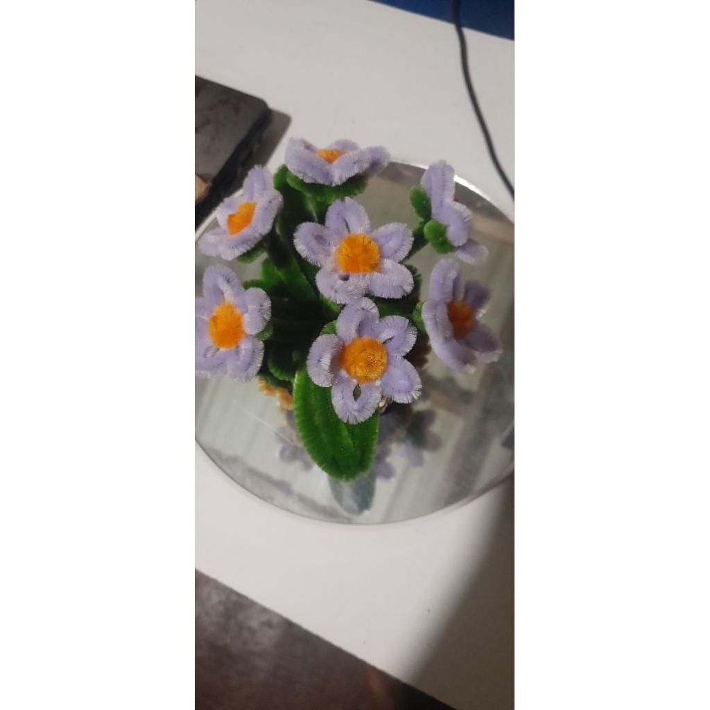 bunga pot palsu