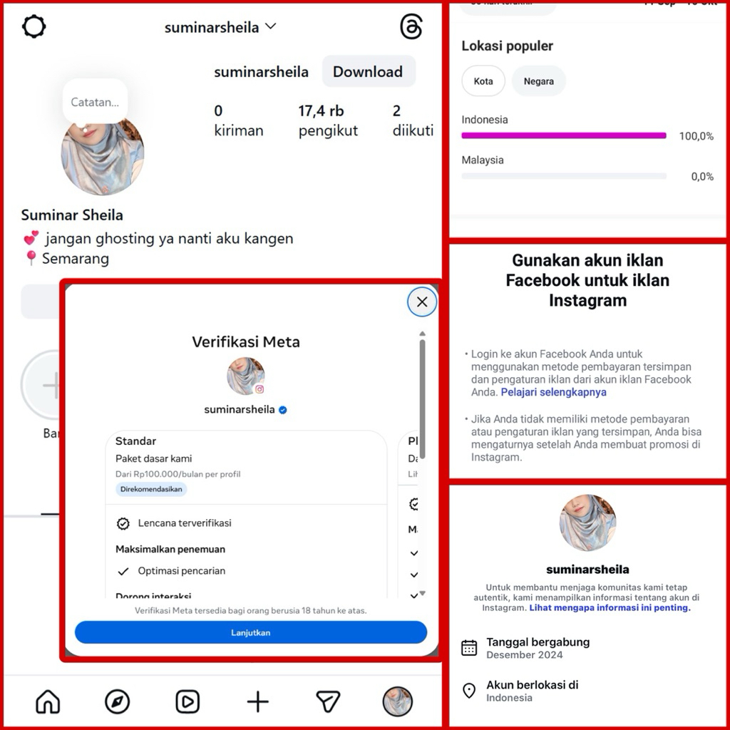 AKUN SIAP VERIF CENTANG BIRU