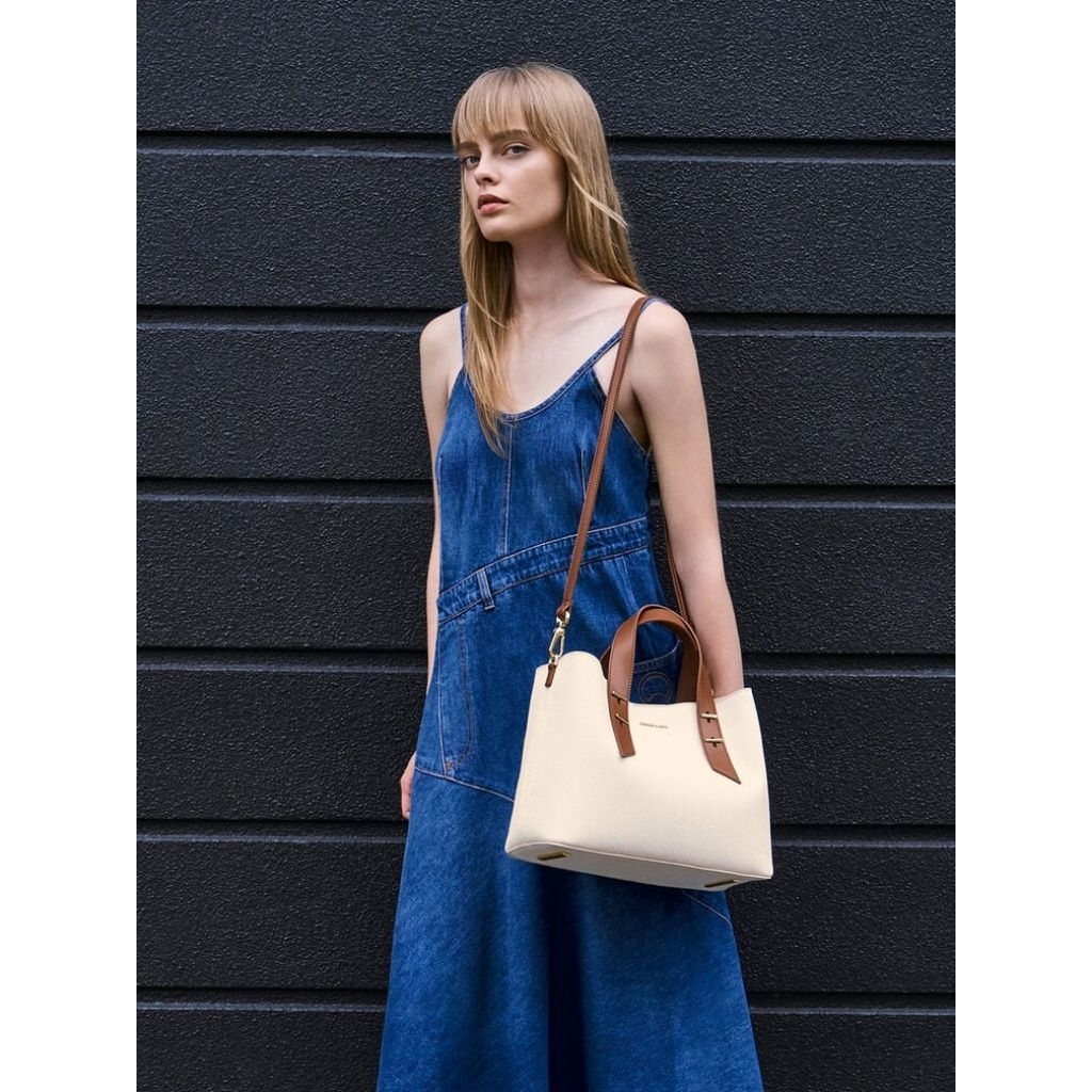 CHARLES & KEITH Double Handle Slouchy Bag