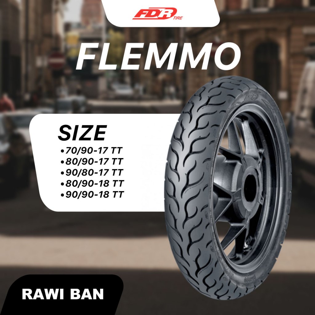 Ban FDR Reguler Flemmo Ring 17 & 18 – Ban Motor Tubetype/Honda/Sonic 150/Megapro/Supra125/New Blade/