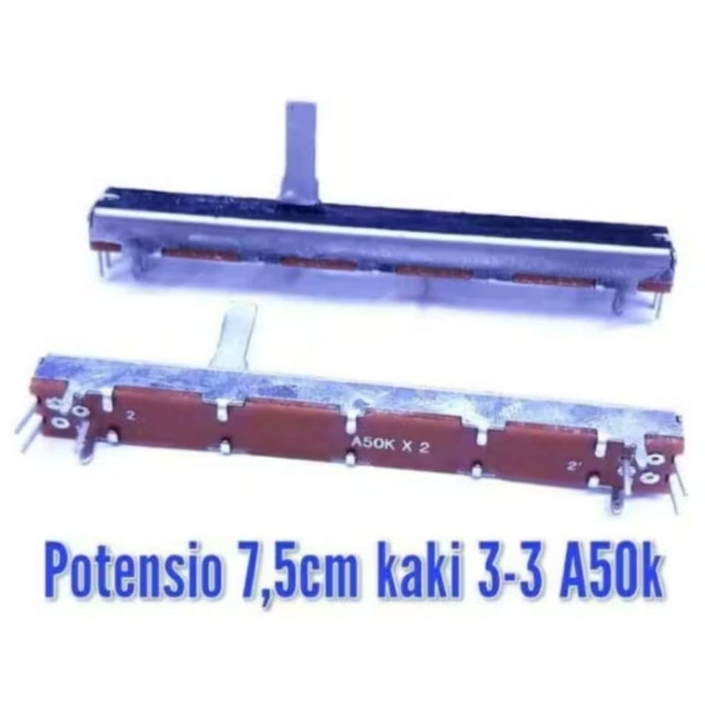 POTENSIO GESER 7,5 CM KAKI 3 - 3 A50K potensio