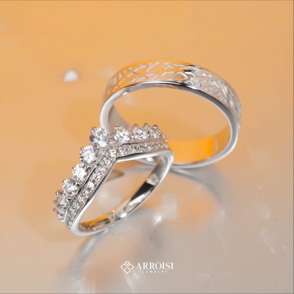 Cincin Custom Silver Cincin Tunangan Cincin Nikah