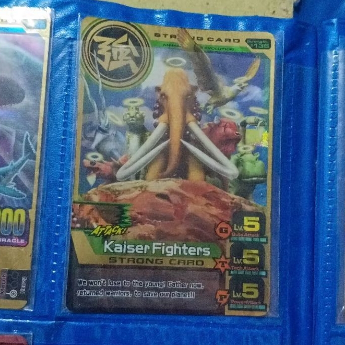 kartu animal kaiser kaiser fighter gold rare evo 7 original