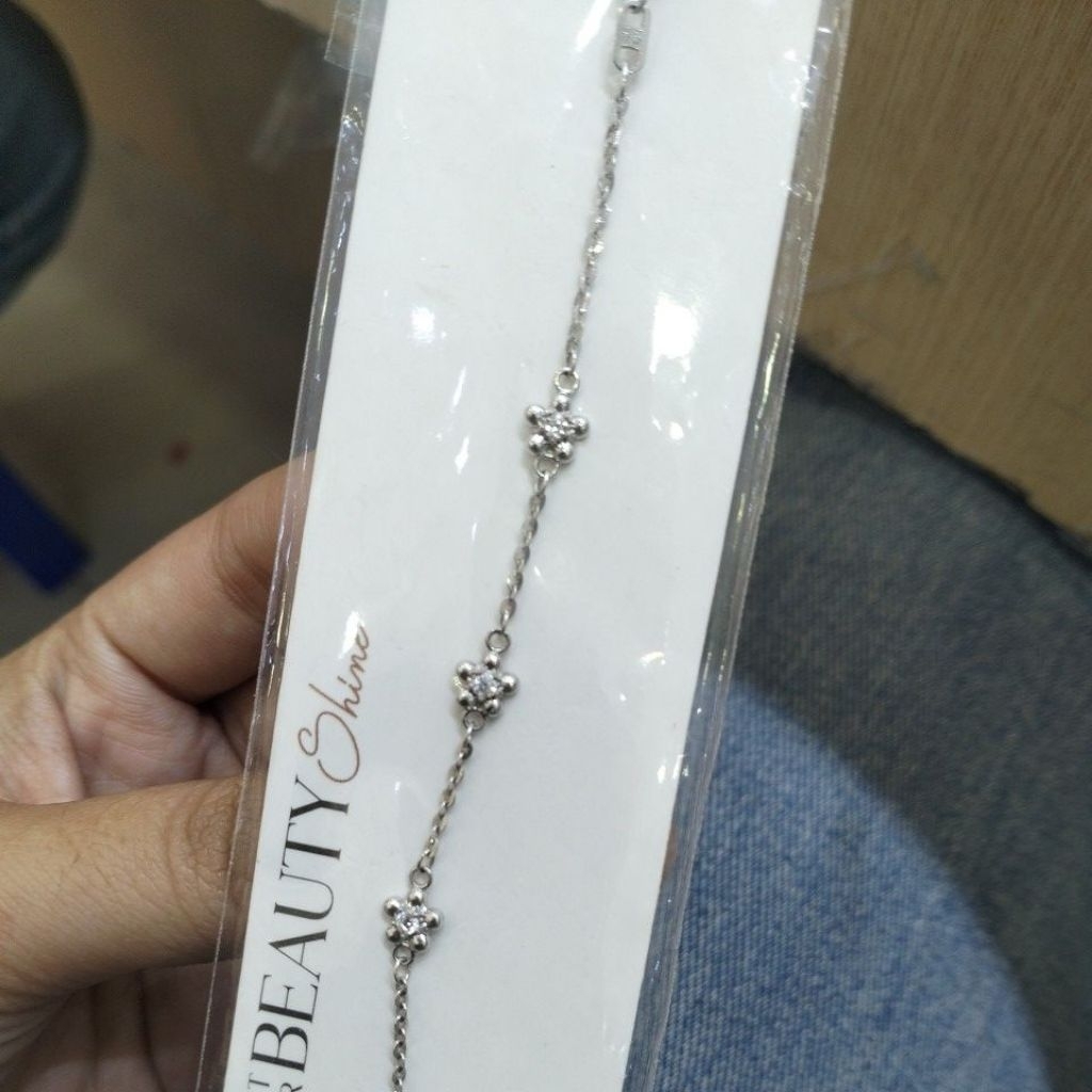 gelang rantai bunga polos anak