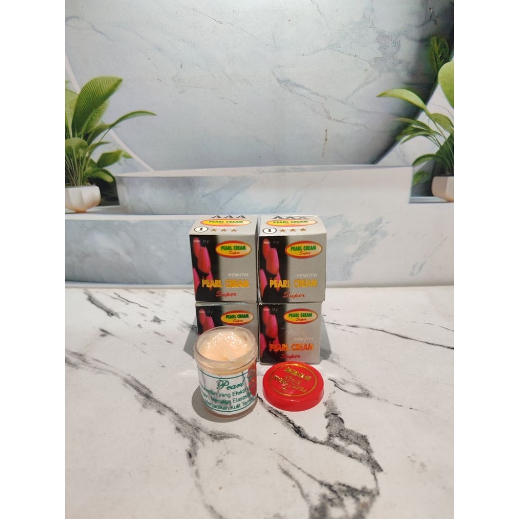 4 pcs krim untuk perawatan wajah cream pearl super // krim pearl super AAA