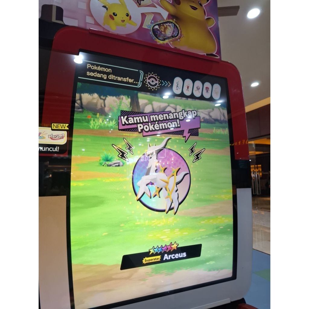 READY STOCK 100% ORIGINAL ARCEUS MEWTWO Mezastar Bintang 6 Mezatag Pokemon Galaxy Version 1 RARE 1/4