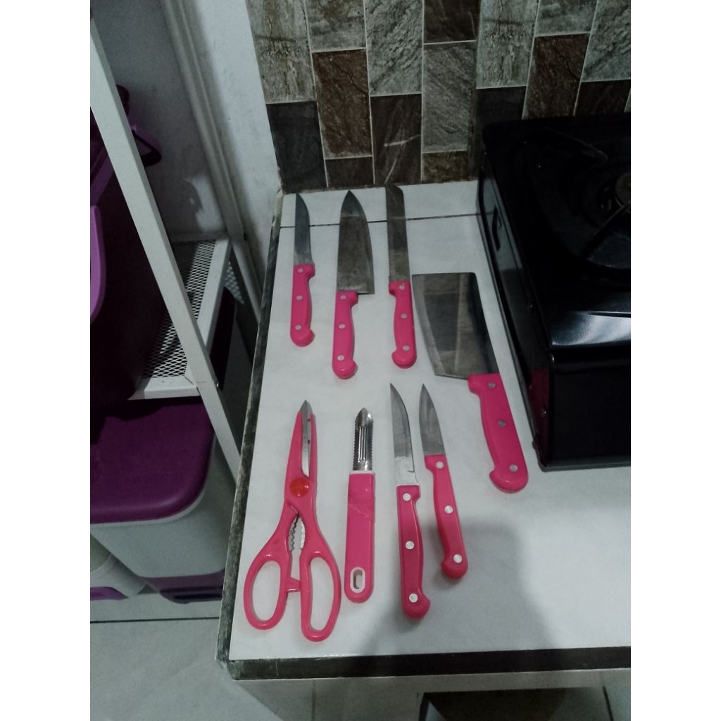 preloved pisau set vicenza pink