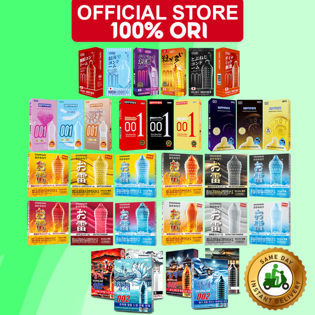 Okaminari KondomGerigi001 Alat Kesehatan – Intens