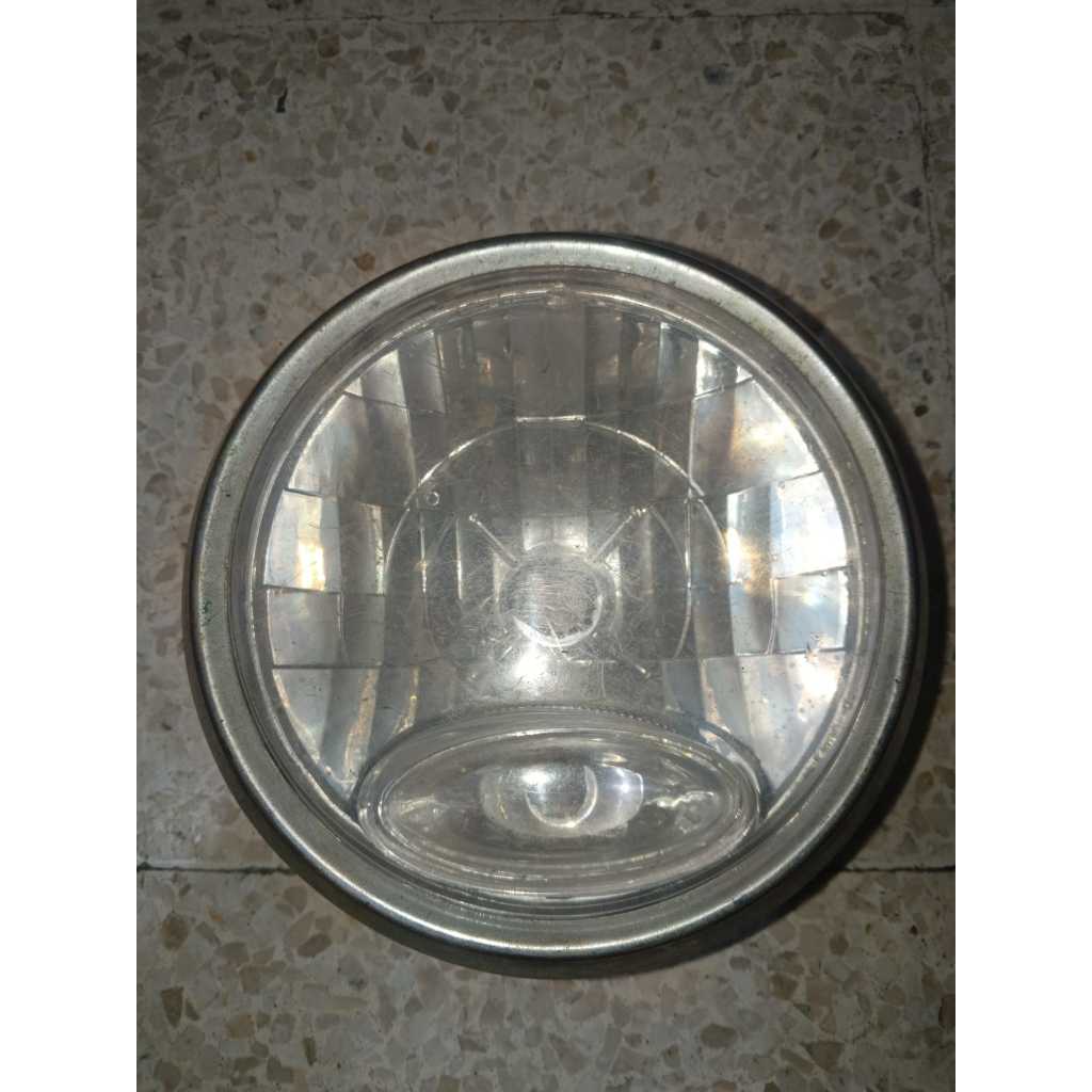 Reflektor Lampu Depan Bulat Yamaha Vixion Old Vixion Lama ( mika buram dan baret / lis baret2 ) Beka
