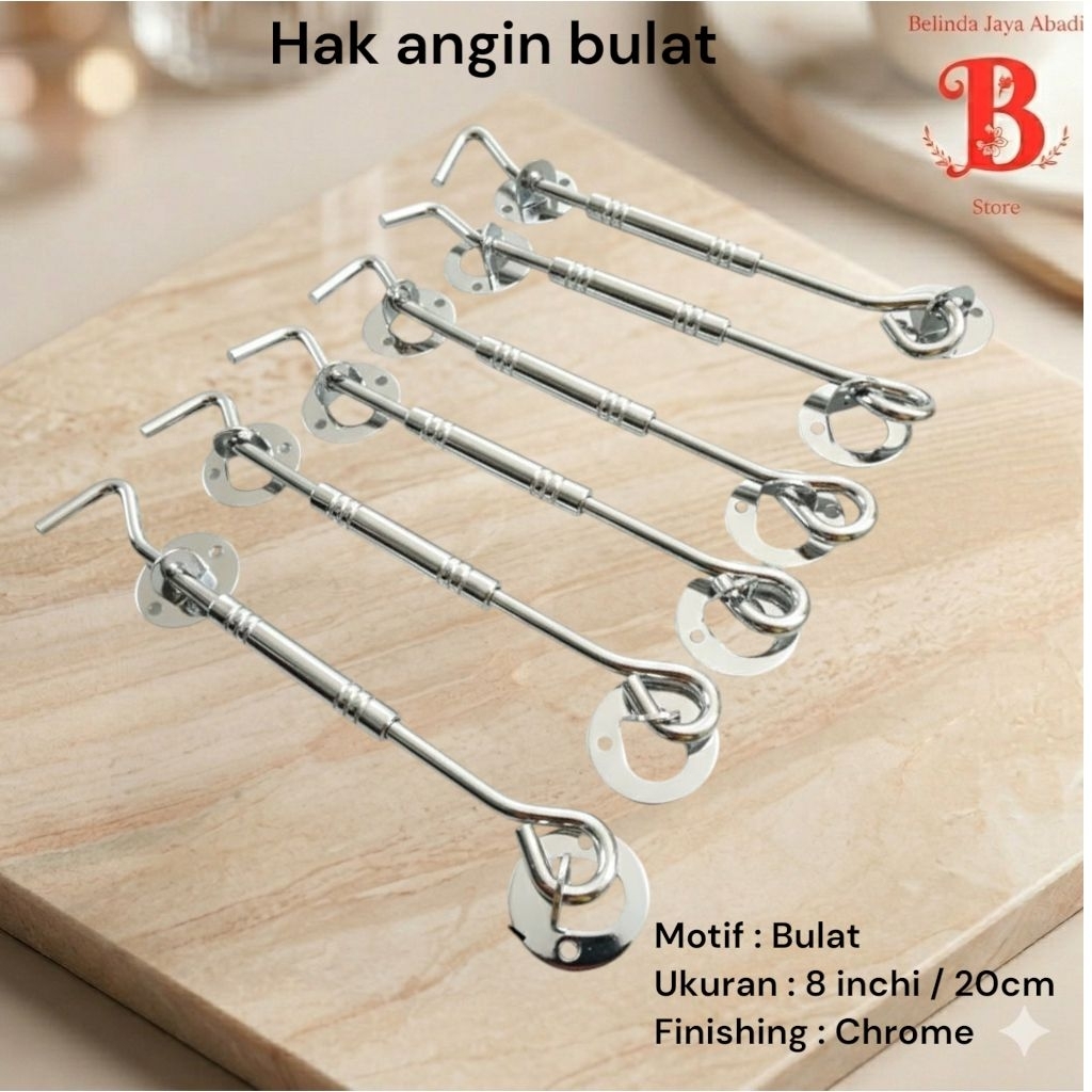 Cantolan jendela hak angin jendela pengait penyangga jendela panjang 20cm/8 inchi