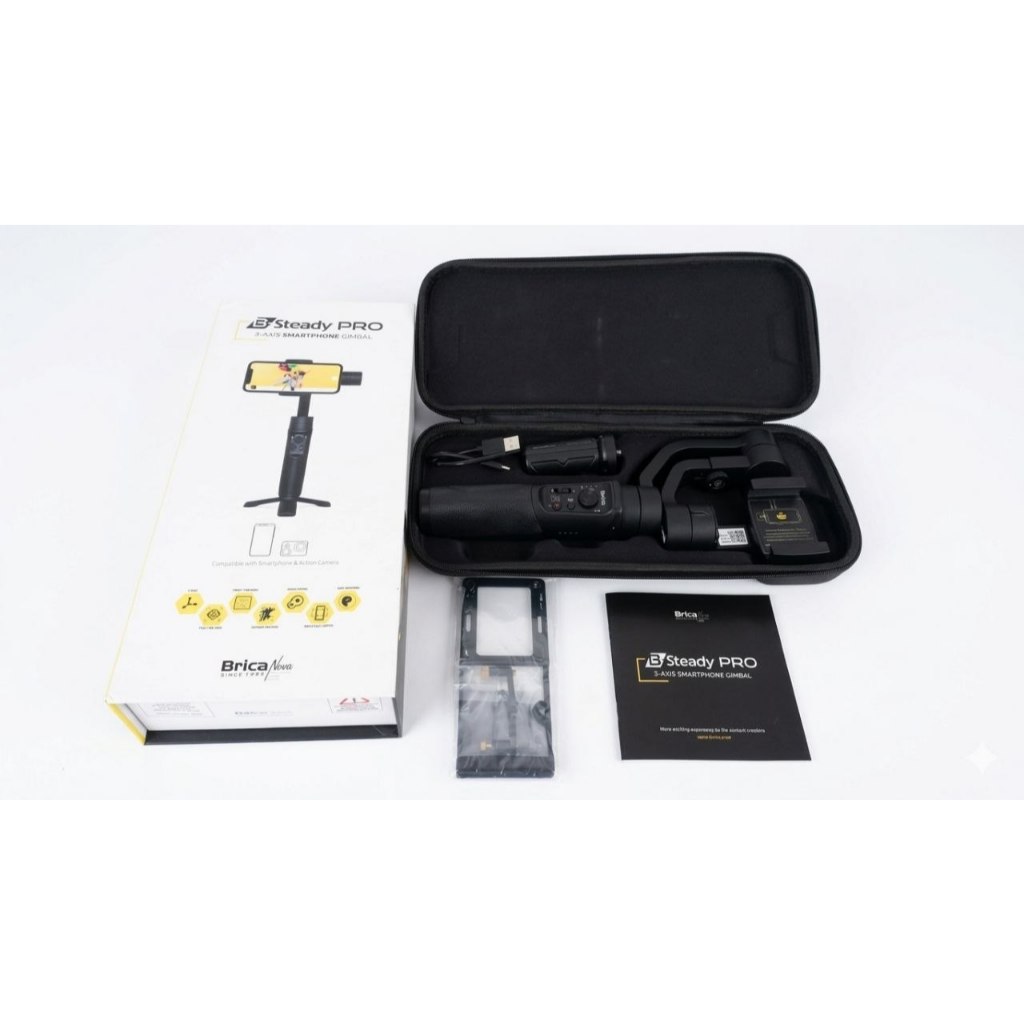 Gimbal Stabilizer Brica B-Steady Pro 2023 Siap Pakai