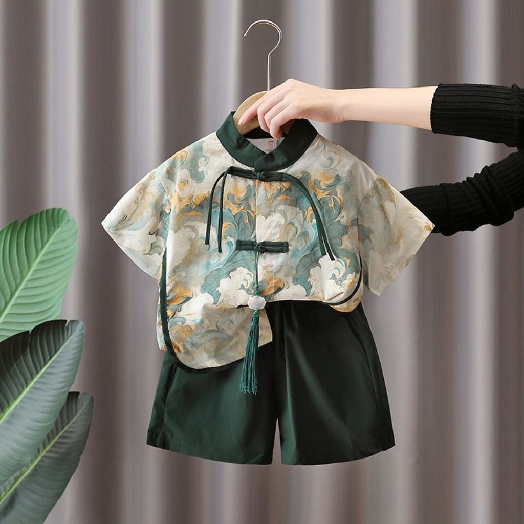 setelan cheongsam anak laki laki / cheongsam anak cowok l