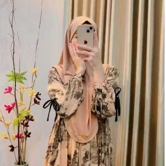 Gamis Anjani Midi Dress Dress Anjani Pita Rayon / Dress Anjani Pita Rayon