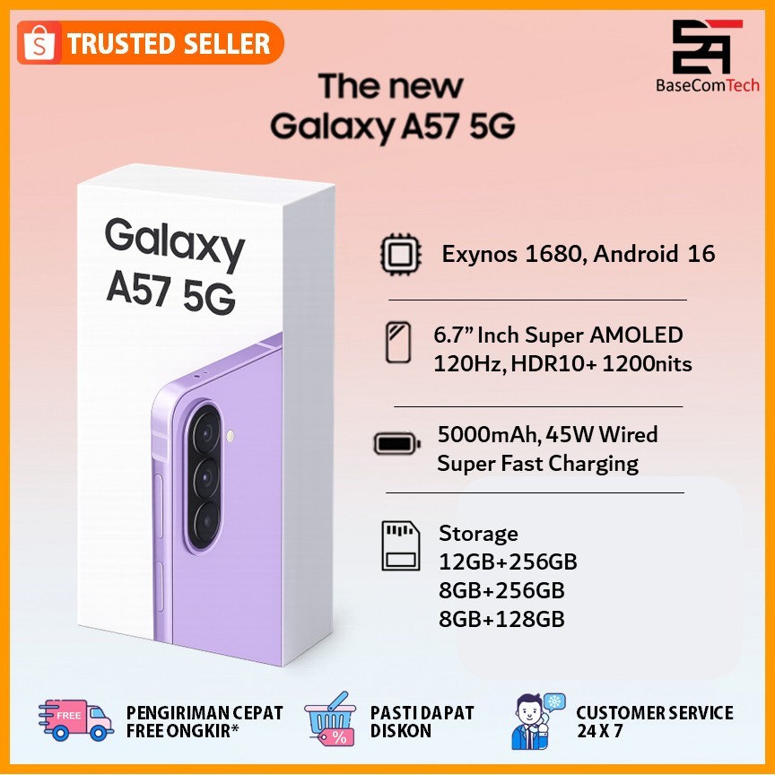 Handphone Samsung Galaxy A56 & A57 | ROM 12GB 256GB 6.7 inc AMOLED | Garansi Resmi SEIN