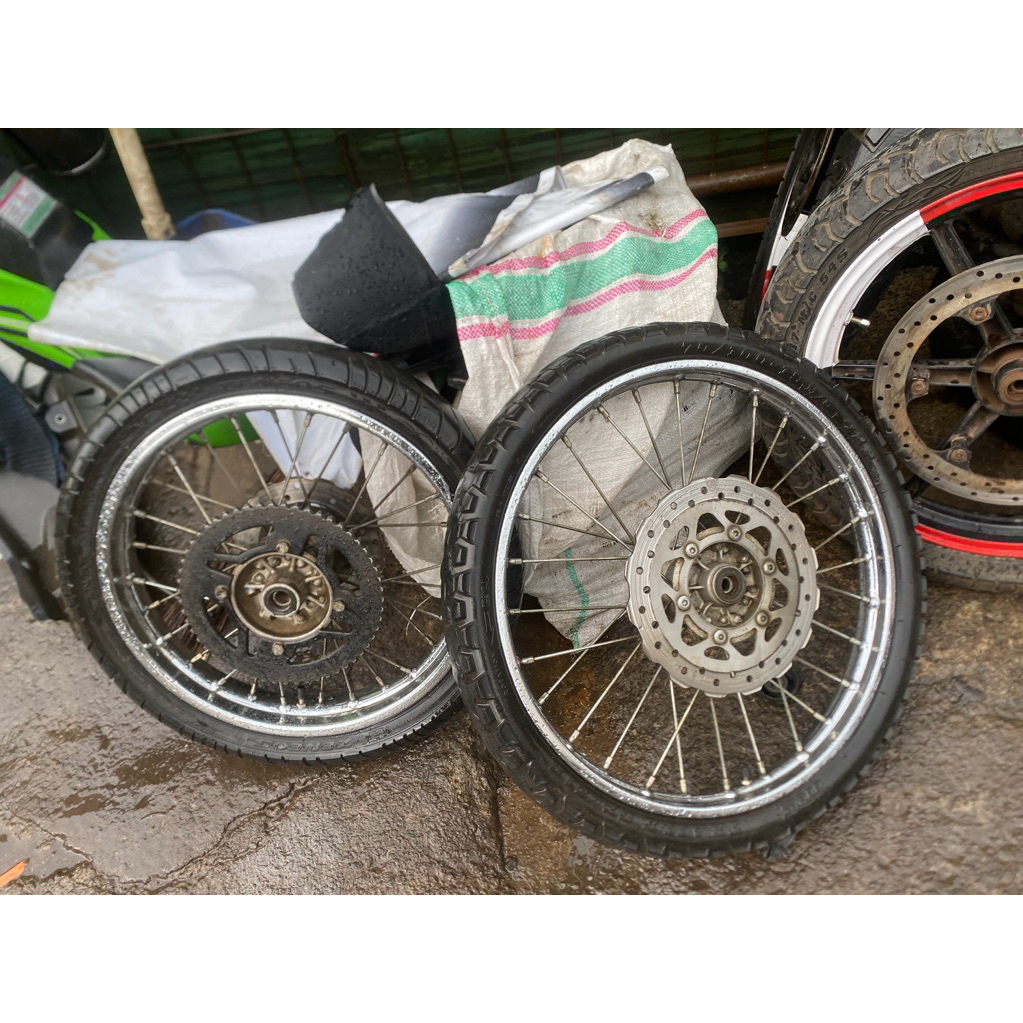 velg set 19-16 did tromol depan belkng klx ori cabutan