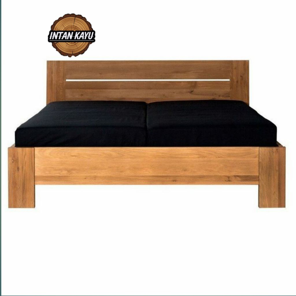 Divan Sandaran Minimalis bahan kayu Mahoni 120x200