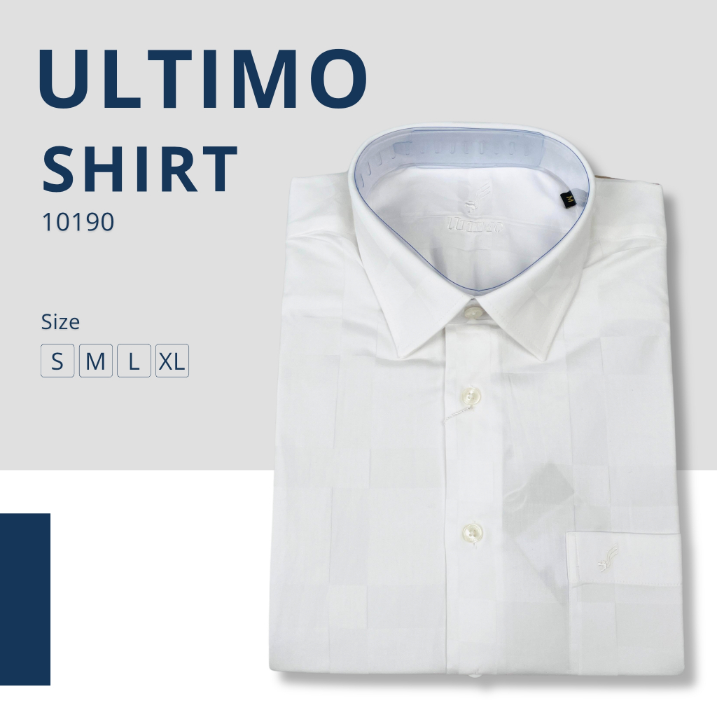 ULTIMO Kemeja Pendek Katun Pria Reguler Size (S-XL) 10190