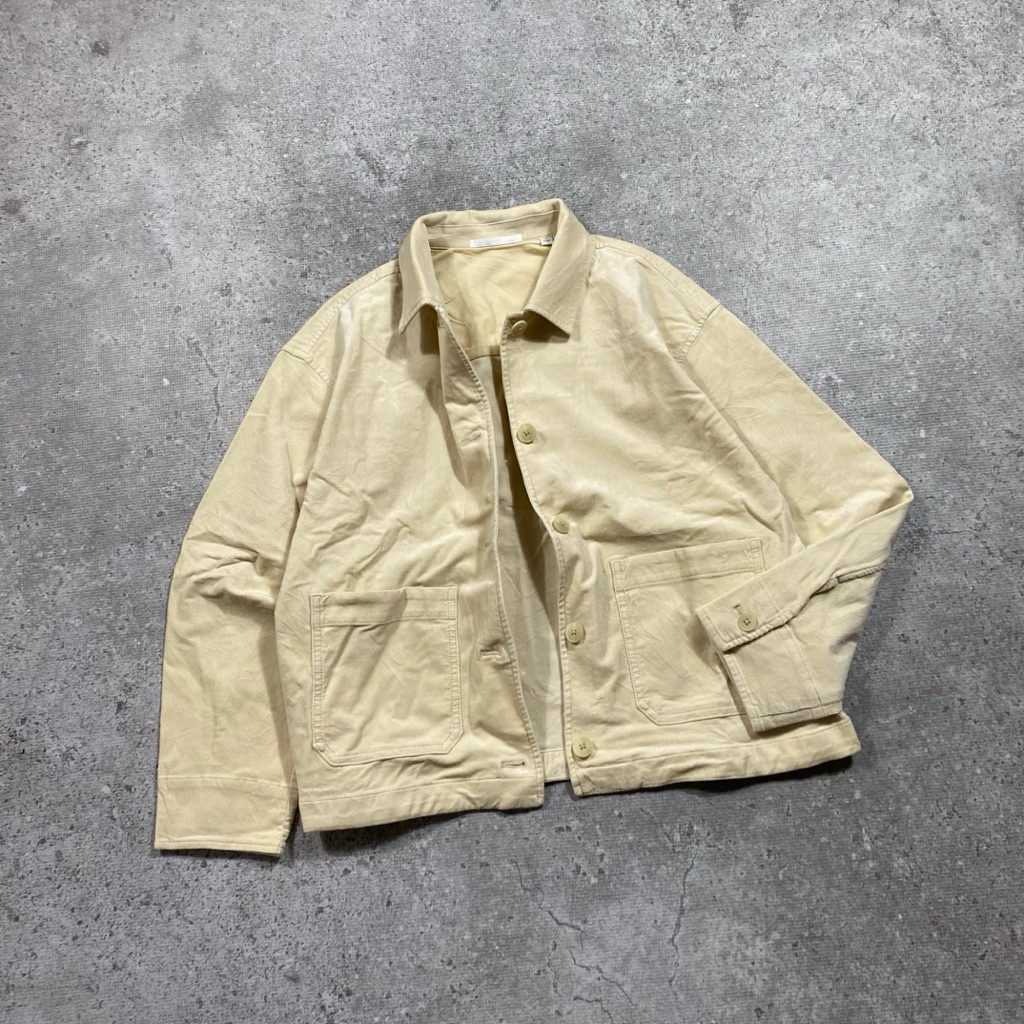 Corduroy Boxy Jacket Uniqlo Second