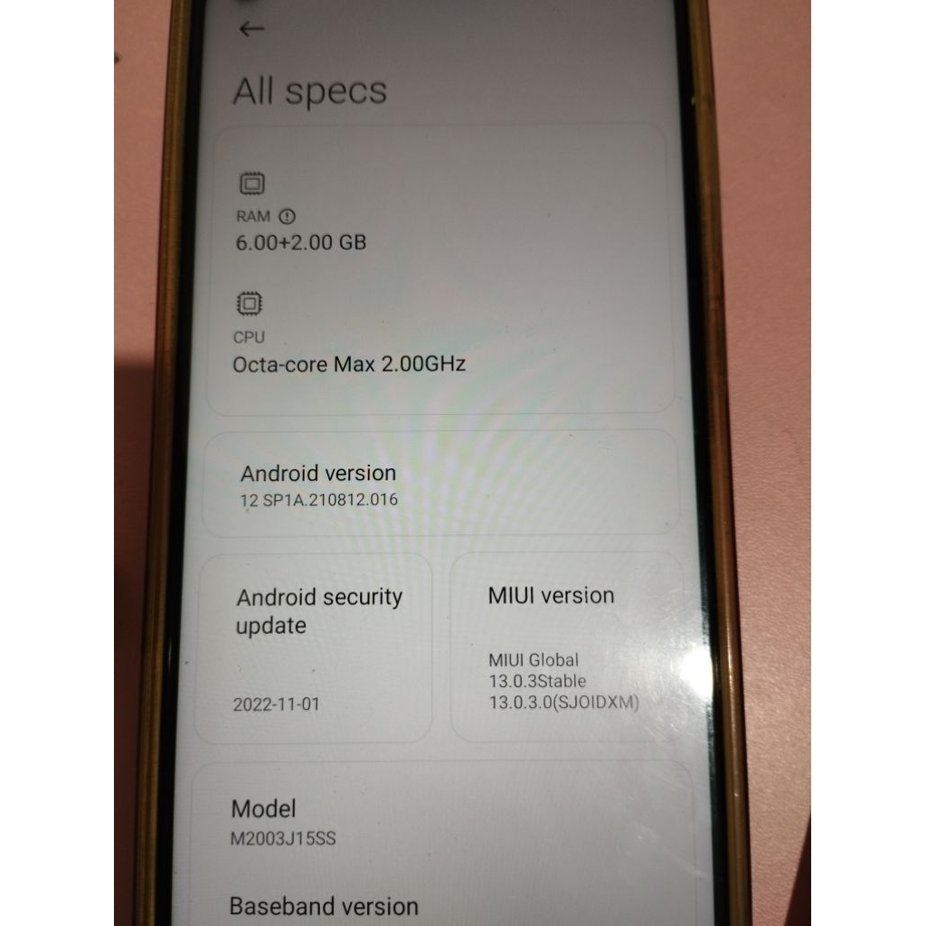 xiaomi redmi note 9 ram 6+2Gb/128Gb second blue