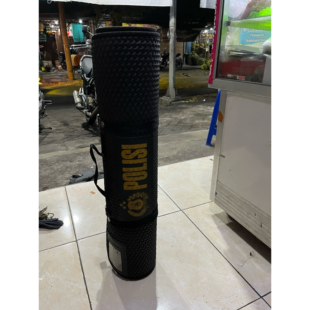 Matras POLISI ORIGINAL|Matras Camping |Rolling bed POLISI hitam