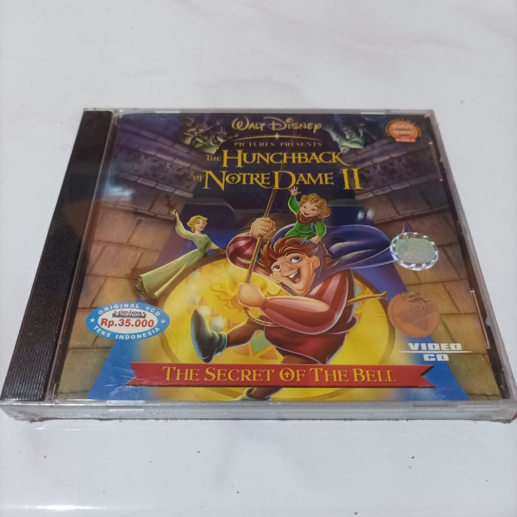 Original VCD Film Disney The Hunchback Of NotreDame II Movie New Segel