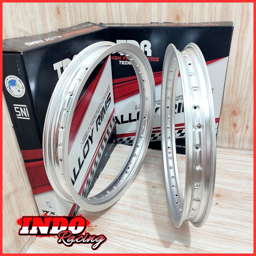 VELG TDR RACING WX SANDING RING 18 160/160 160/185 185/185 WARNA SILVER DOFF HOLE 36 ORIGINAL TDR RA