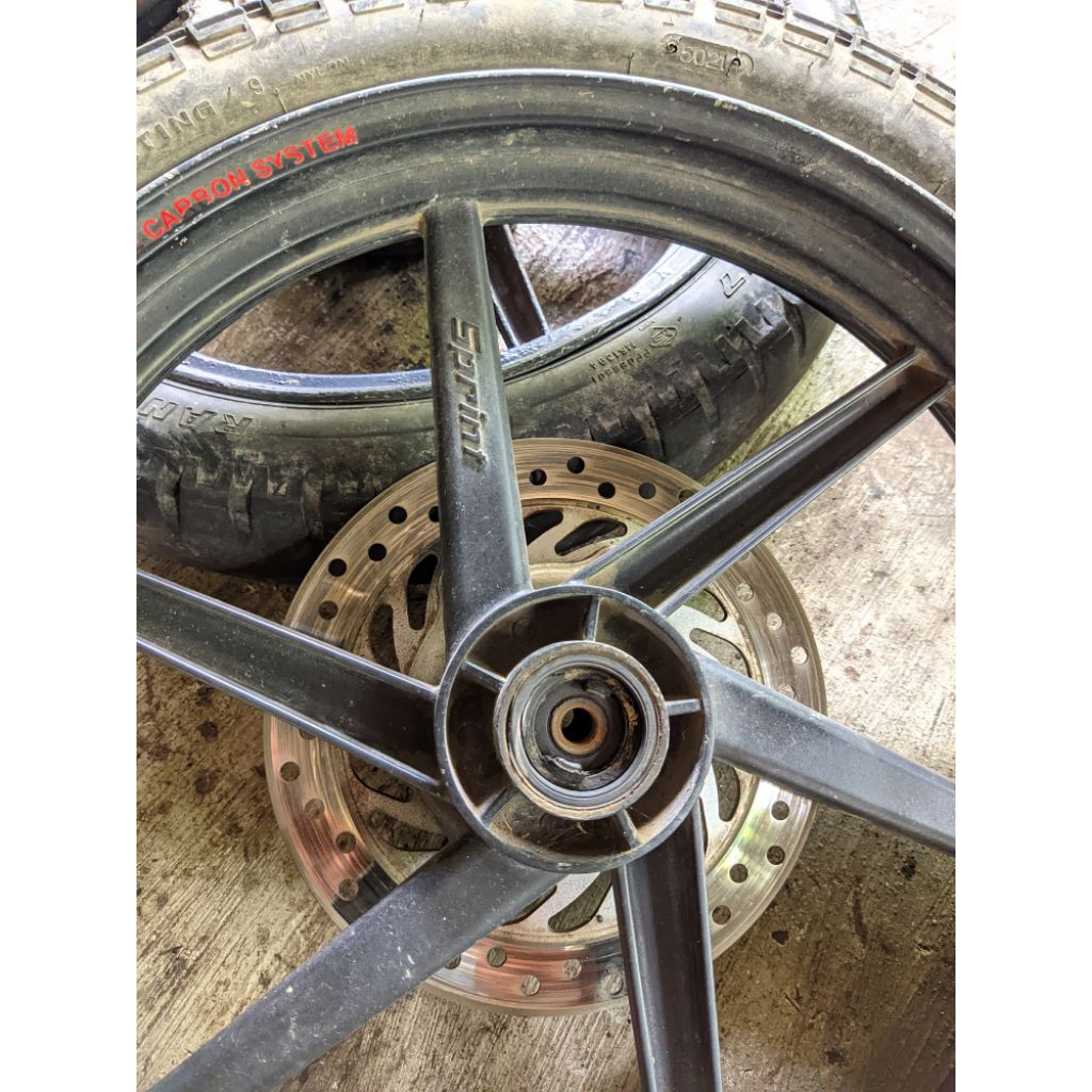 velg sprint ring 17 bekas pasang Megapro Primus Megapro hiu original velg sprint ring 17 Megapro