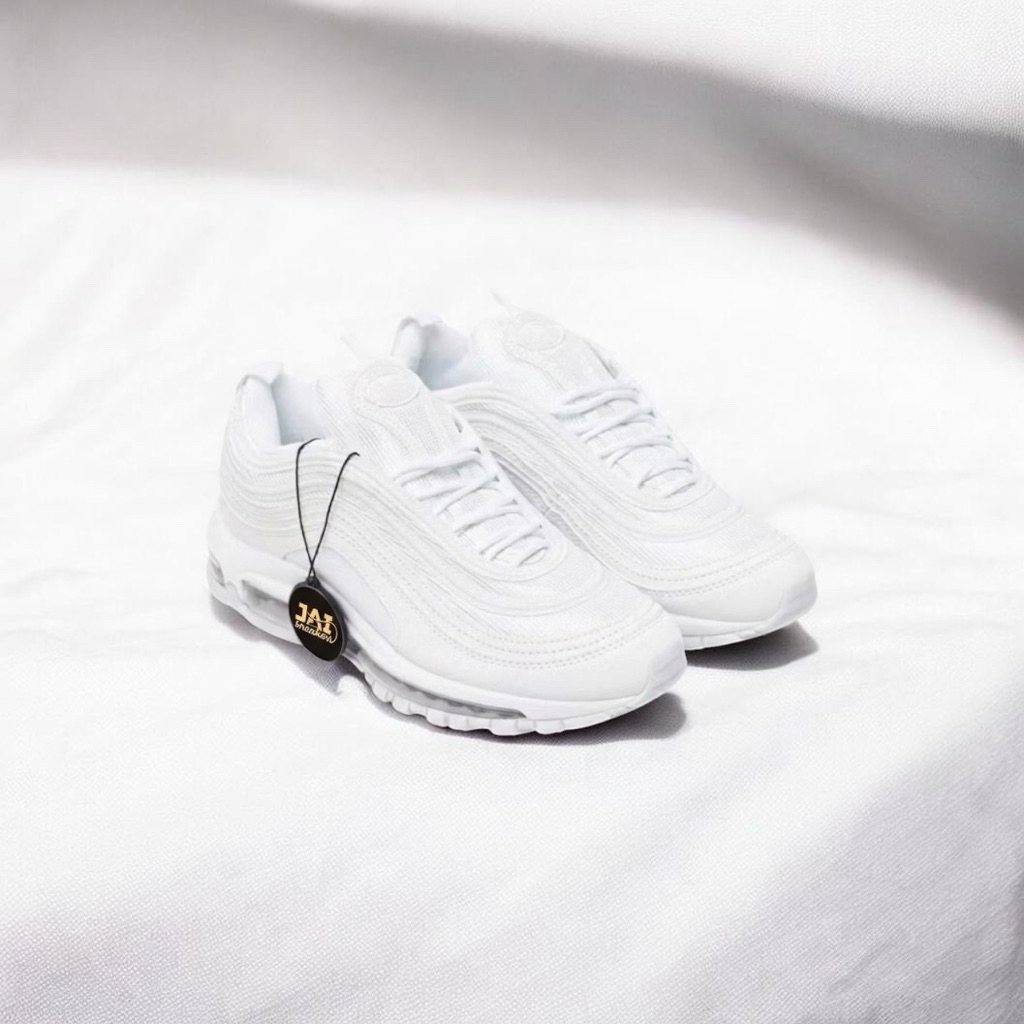 Sepatu 97 Pria Putih Polos Sneakers Casual Keren Trend Nyaman