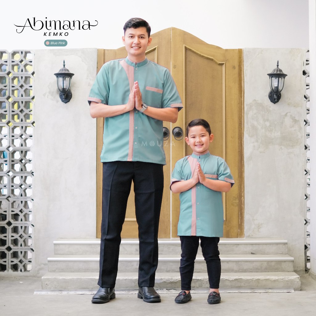 Mouza Indonesia Abimana Kemko Kemeja Koko Kemeja Katun Toyobo