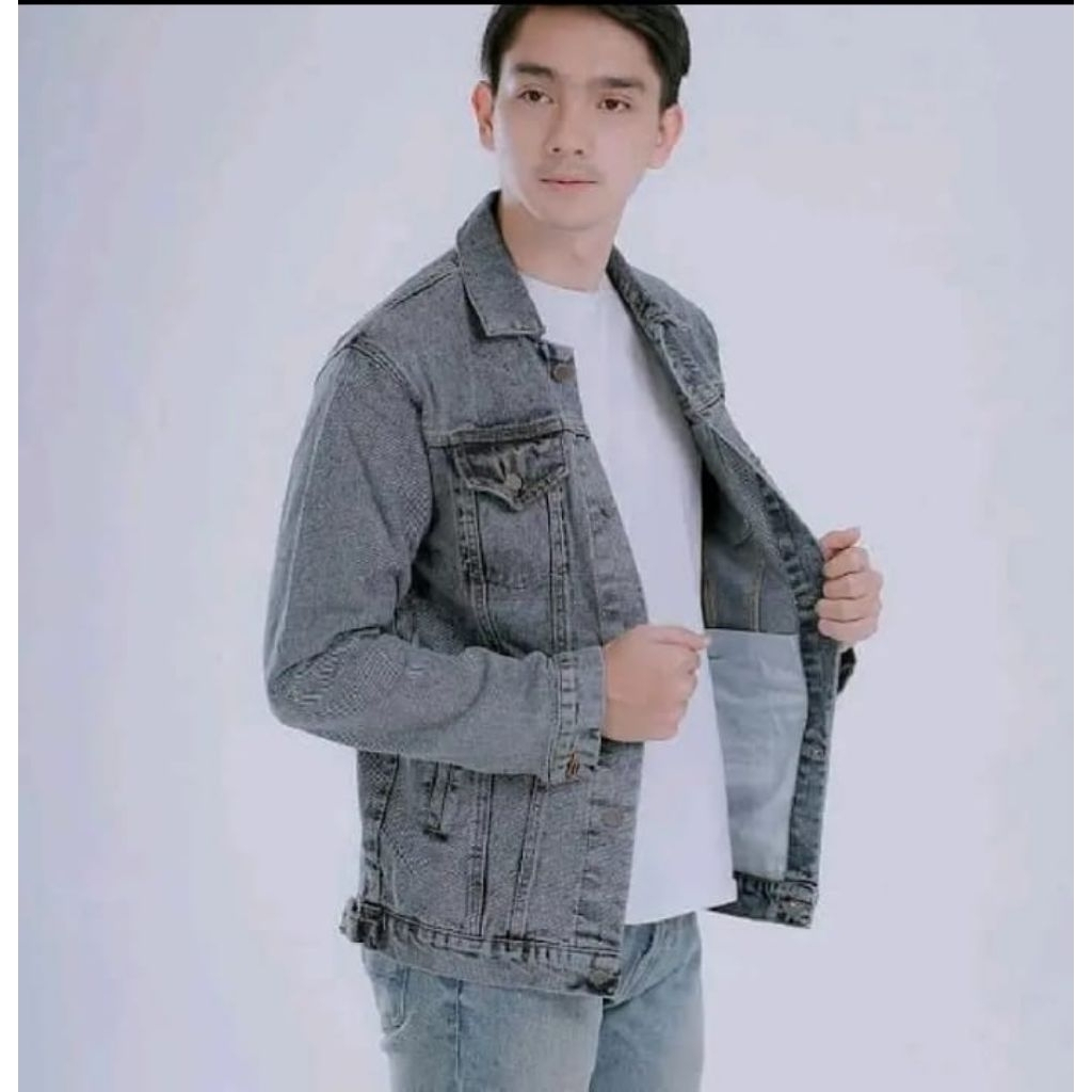 JAKET JEANS DENIM PRIA KUALITAS DI JAMIN MEMUASKAN