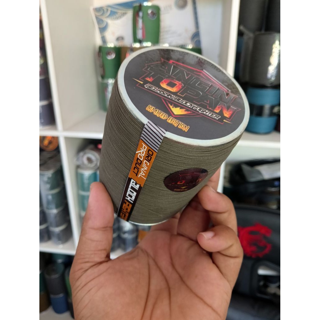 SENAR MATOT ALI TOPAN, GELASAN SUPER TAJAM PANJANG 6000 YARD, MATOT BAHAN ABU