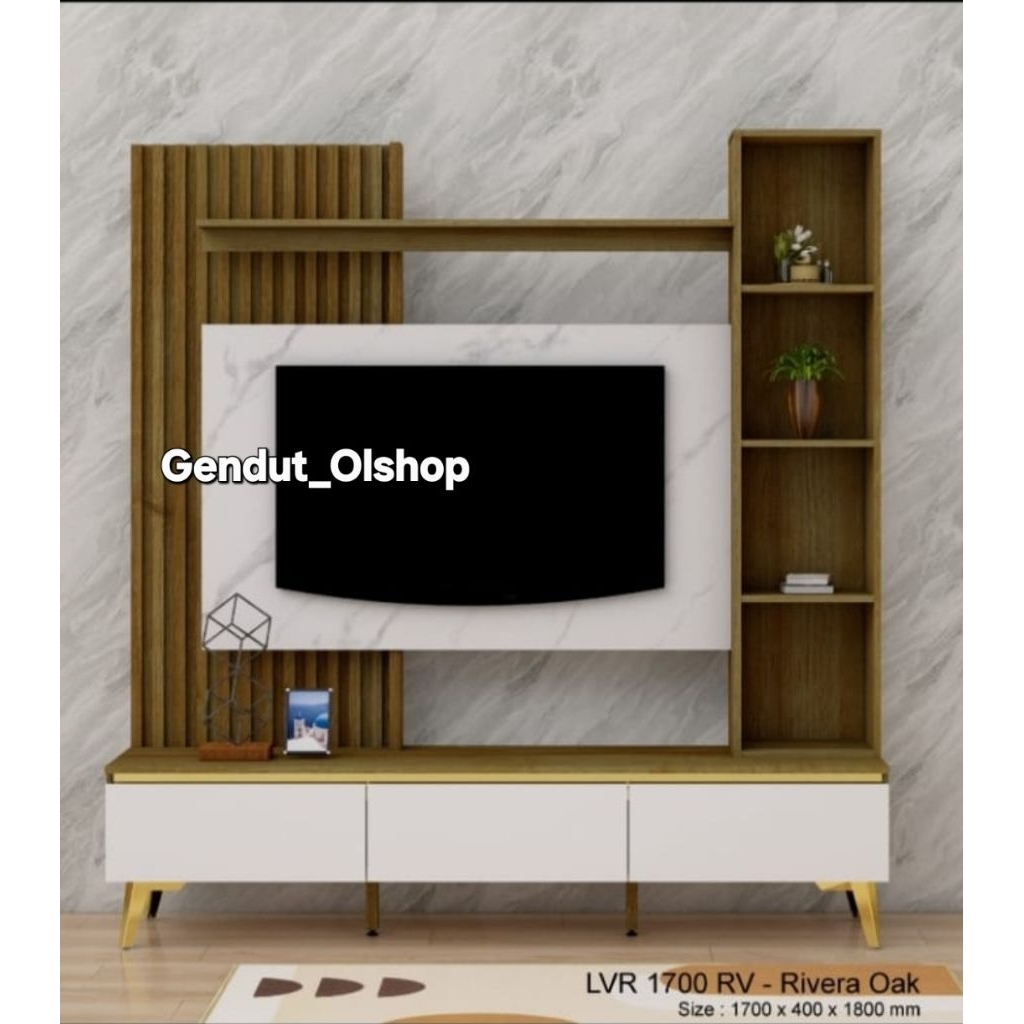 (Khusus Wilayah Kota Palembang) Lemari Buffet TV LVR 1700RV, Lemari Meja TV, Lemari Hias, Lemari LVR