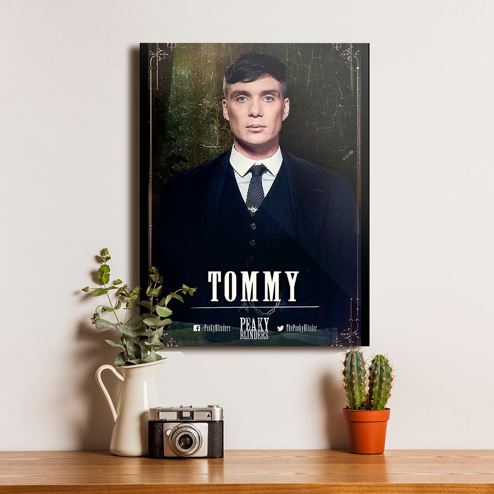 Poster Thomas Shelby Peaky Blinders Film Dekorasi Hiasan Pajangan Dinding Bingkai Kayu