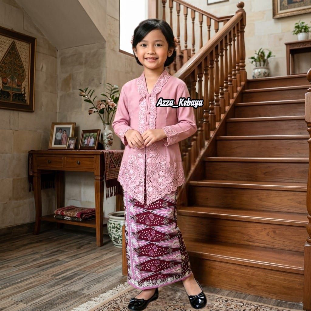 SETELAN KEBAYA ANAK BORDIR SENADA // KEBAYA ENCIM ANAK MODERN // KEBAYA ENCIM ANAK // KEBAYA ENCIM A
