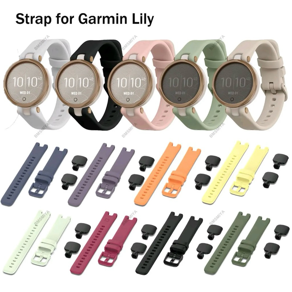 Premium Silicone Strap For Garmin Lily Smartwatch