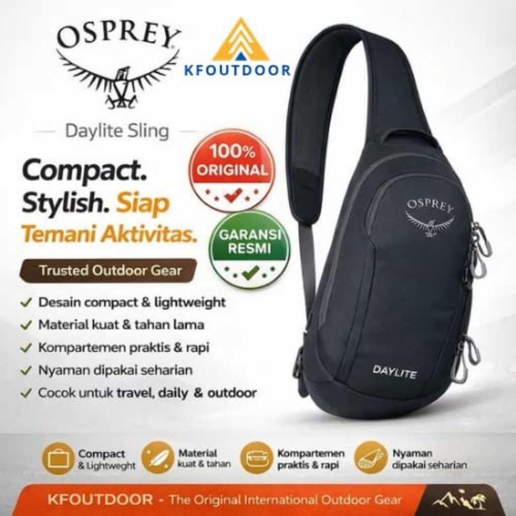 Daylite Osprey Sling Bag S21 6L Original Osprey Tas Punggung Osprey Daylite