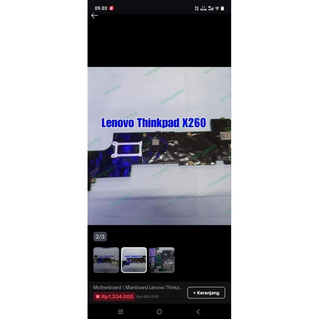 Lenovo Thinkpad X260 mainboard motherboard