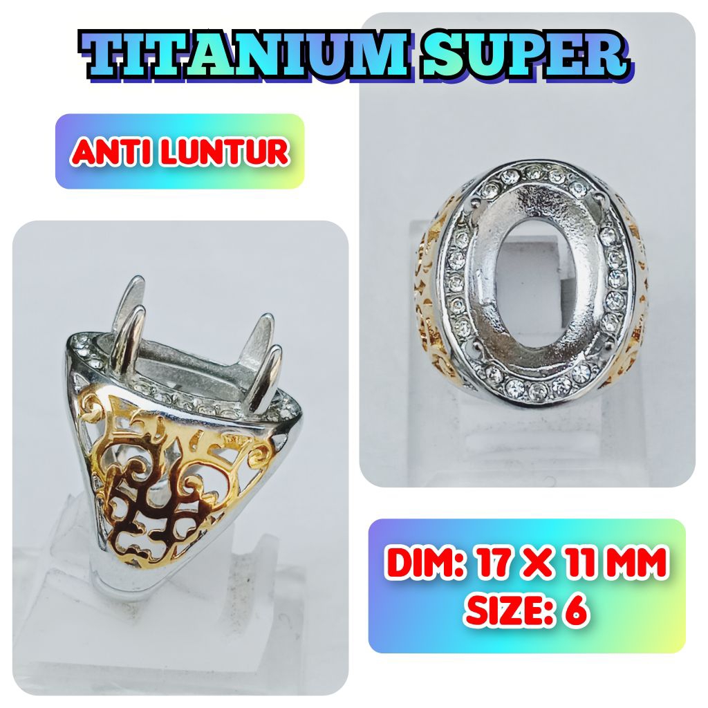 Emban titanium super anti luntur untuk batu akik titanium.09