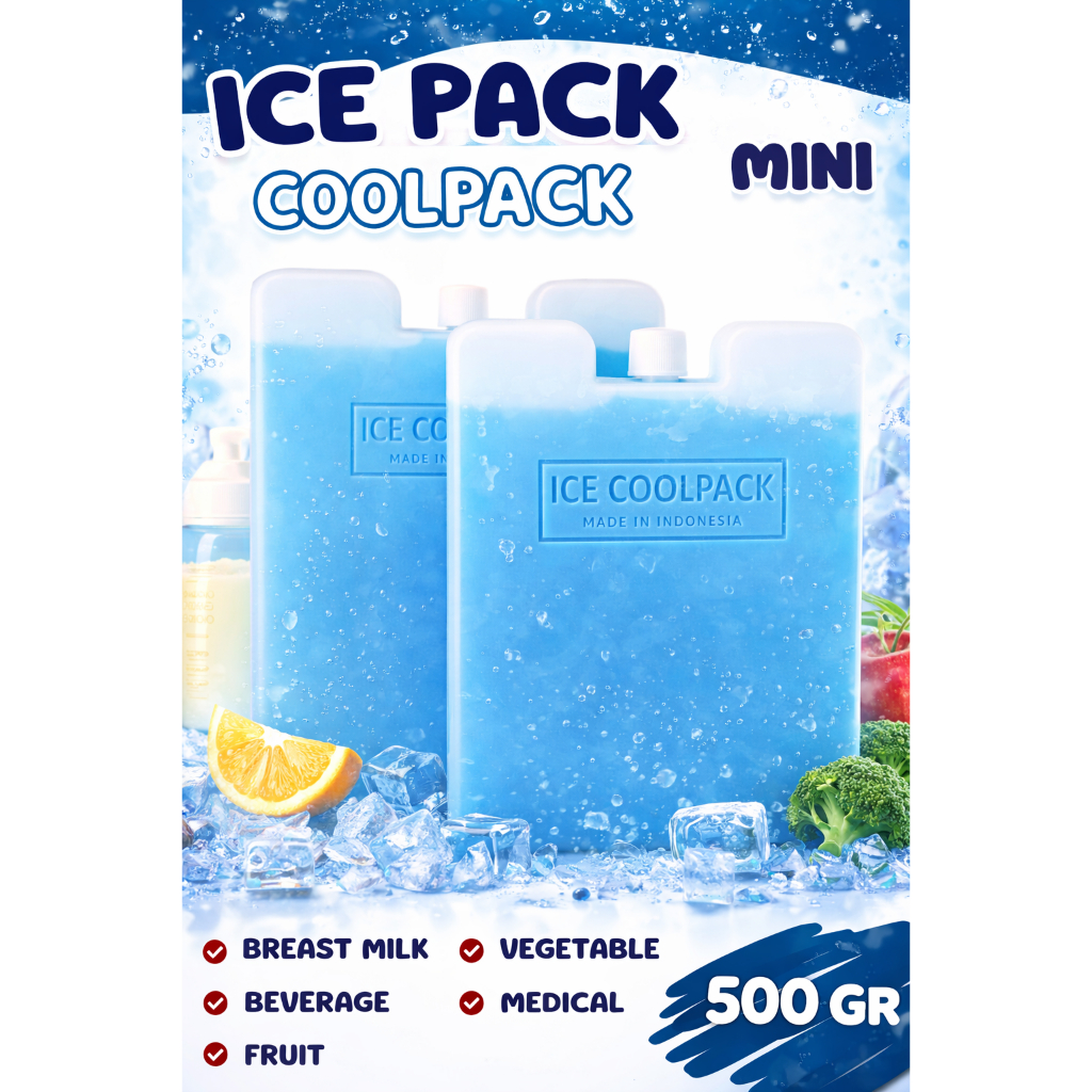 Ice Pack Mini Pendingin Cooler Bag ASI - Gel Ice Pack Kecil Pengganti Es Batu Tahan Lama & Reusable