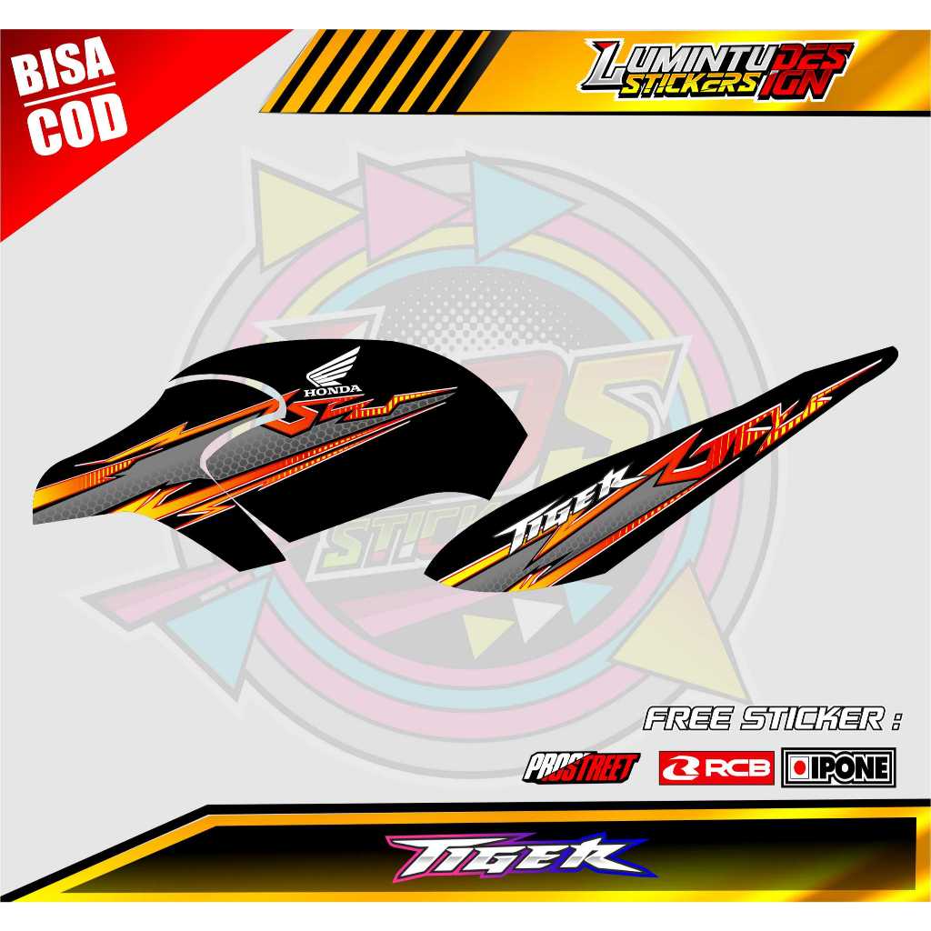 STRIPING VARIASI HONDA TIGER REVO / STICKER LIST VARIASI MOTOR HONDA TIGER REVO
