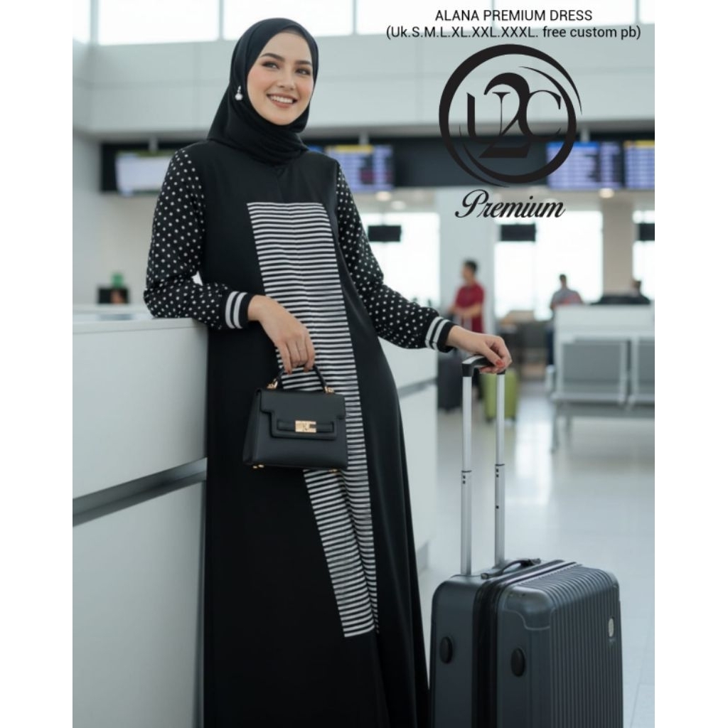 ALANA DRESS BY BUTIK U2C GAMIS CASUAL GAMIL DAILY GAMIS KEKINIAN