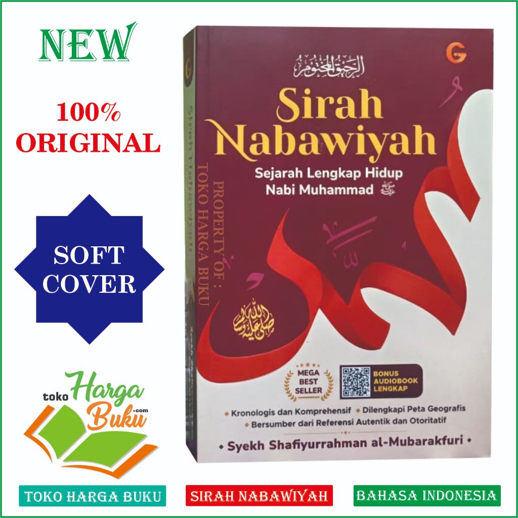 Foto Sirah Nabawiyah Soft Cover GIP Sejarah Lengkap Hidup Nabi Muhammad Rasulullah ORIGINAL Bonus Audio Book Shafiyurrahman al-Mubarakfuri - Gema Insani Press