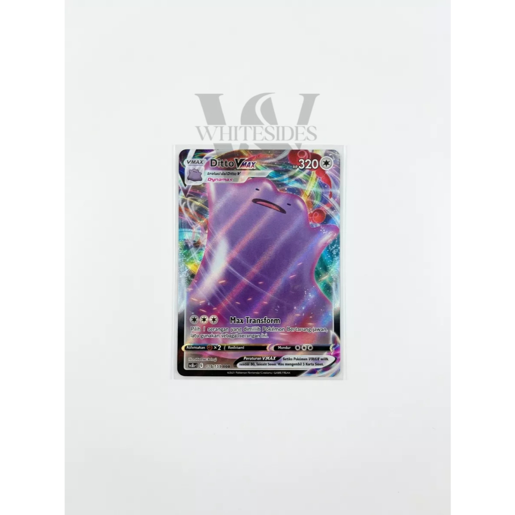 Ditto VMax - SC3A 2021 Pedang & Perisai Koleksi Set A Berkilau Pokemon Charizard Snorlax Psyduck Ven