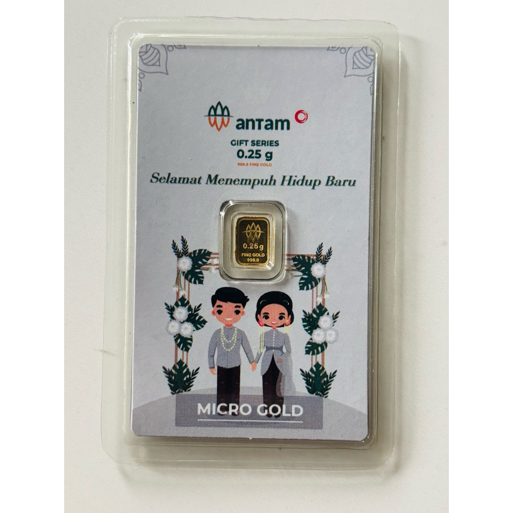 Logam Mulia Antam Hartadinata 0.25gr 0.5gr 1gr
