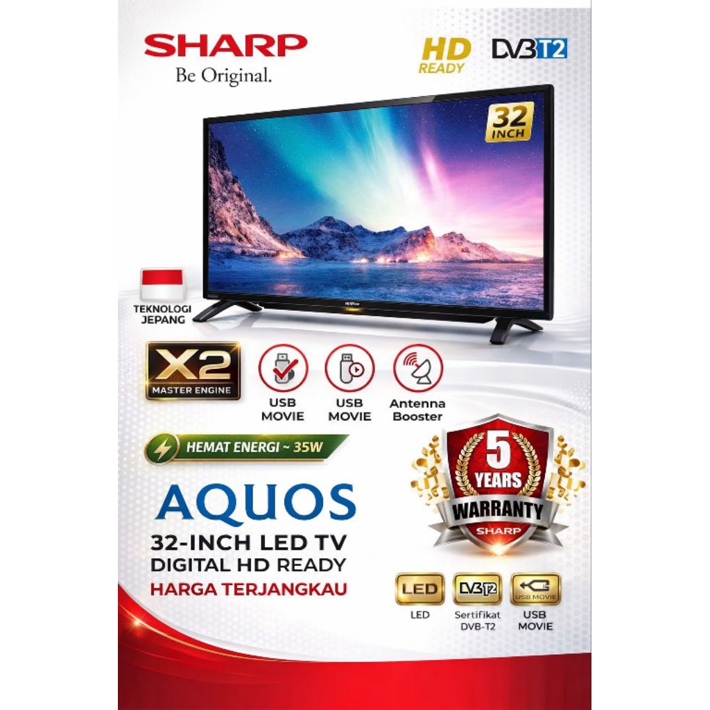 televisi SHARP 32DD1i digital USB movie